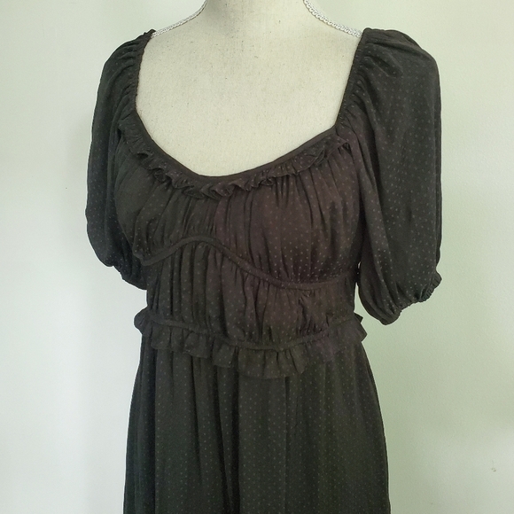 dRA Los Angeles | Anthropologie Lola Peasant Swiss Dot Dress - Picture 3 of 8